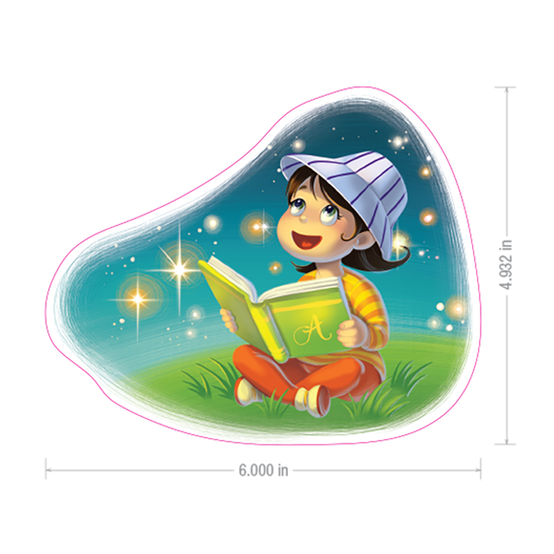 6x6 Die-Cut Sticker: <br>Learn to Read - Image 2