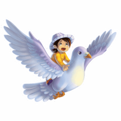 6x6 Die-Cut Sticker: <br>Soar on a Dove