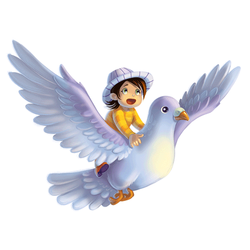 6x6 Die-Cut Sticker: <br>Soar on a Dove