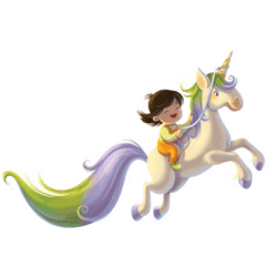 6x6 Die-Cut Sticker: <br>Unicorn